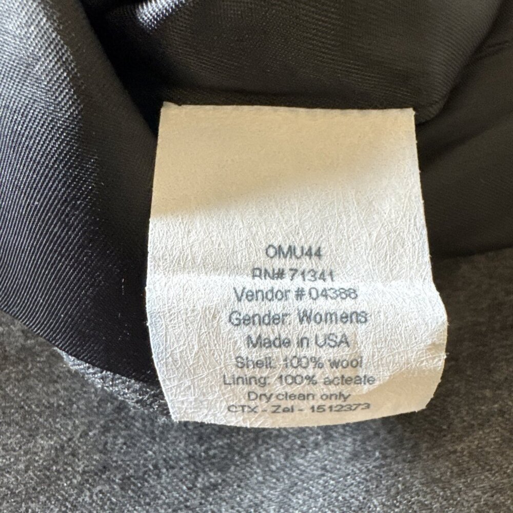 Vintage LL Bean Wool Blazer Jacket Womens Size 4 Grey Business Casual 3 Button - Picture 10 of 10
